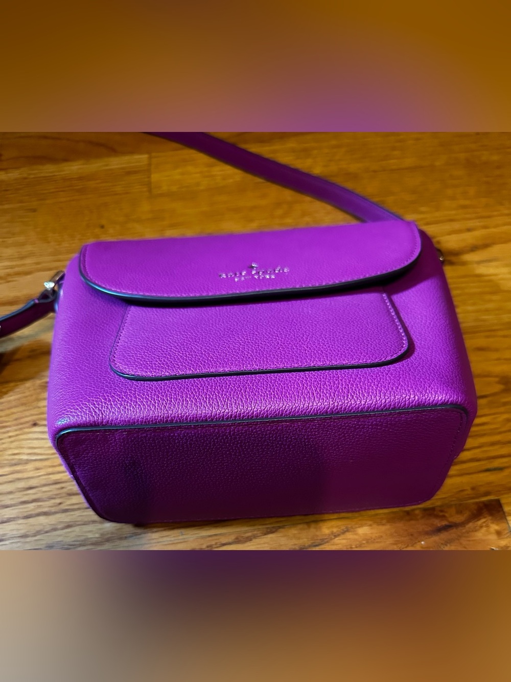 Kate Spade New York Elsie Pebbled Leather Crossbody in the color Baja Rose NEW - Picture 5 of 10